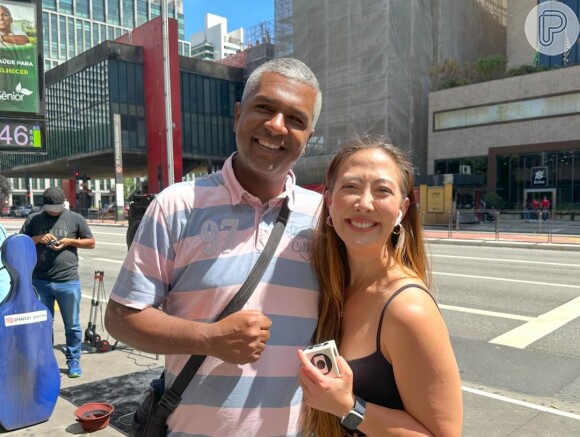 Juliane Massaoka agradeceu ajuda do segurança da Globo na hora da tentativa de assalto
