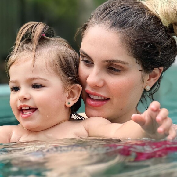 Bárbara Evans e Gustavo Theodoro são pais de Ayla, primogênita do casal, de 1 ano e 7 meses