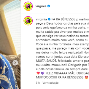 Margareth Serrão, mãe de Virginia, faz aniversário e influenciadora publica um textão como homenagem