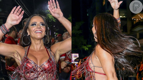 Viviane Araujo exibe corpão em look franjado e dá show de samba no pé em ensaio de rua. Fotos!