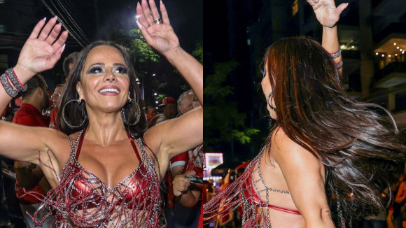 Viviane Araujo exibe corpão em look franjado e dá show de samba no pé em ensaio de rua. Fotos!