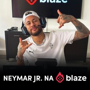 Neymar também é embaixador da Blaze no Brasil