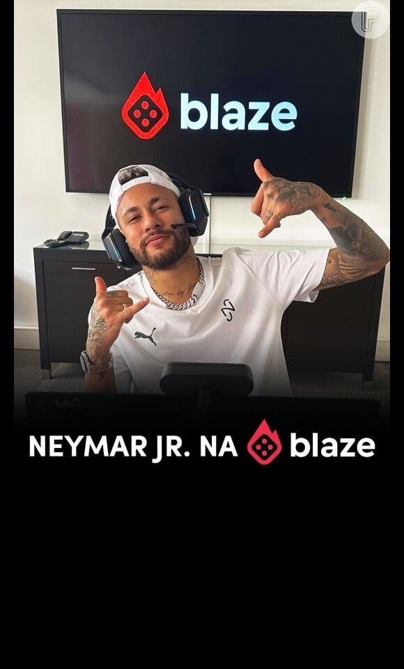 Neymar também é embaixador da Blaze no Brasil