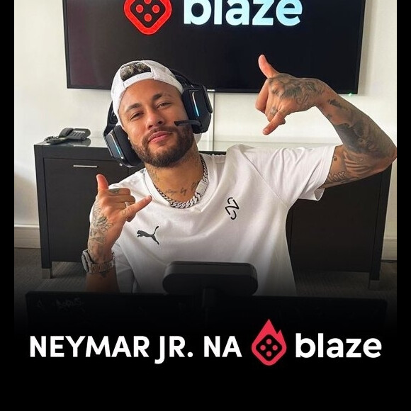 Neymar também é embaixador da Blaze no Brasil