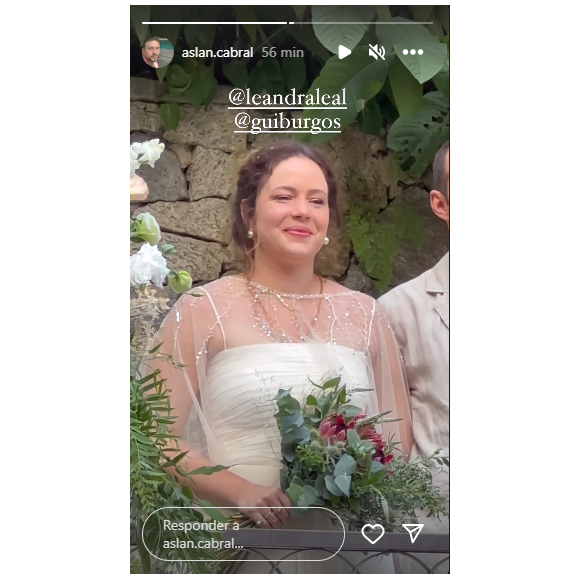 Vestido de noiva de Leandra Leal foi trabalhado para dar romantismo e conforto para a atriz