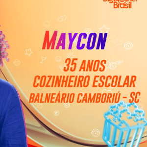 'BBB 24: Maycon tem 35 anos, é cozinheiro, jornalista e não gosta de quem tem a personalidade mais devagar que a sua