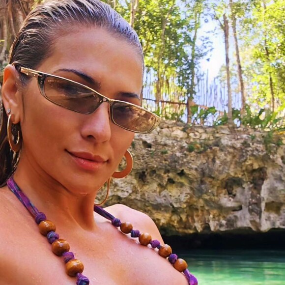Lívia Andrade está curtindo alguns dias de férias em Tulum, no México