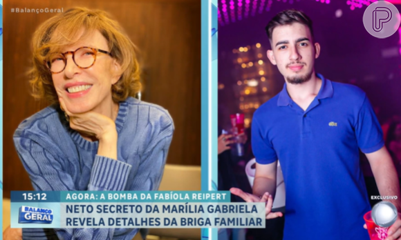 Vitor Henrique Morais Vilela Cochrane, neto de Marília Gabriela, concedeu entrevista ao jornalista Leo Dias e contou detalhes da polêmica familiar