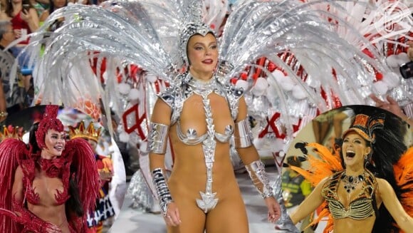 Paolla Oliveira no Carnaval: relembre as fantasias icônicas da rainha de bateria da Grande Rio em anos anteriores