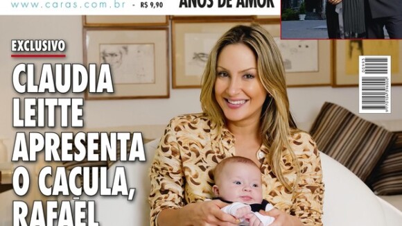 Claudia Leitte mostra em revista o filho caçula, Rafael, pela primeira vez