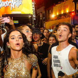 João Lucas, Sasha Meneghel e Bruna Marquezine estão curtindo o Carnaval de Salvador