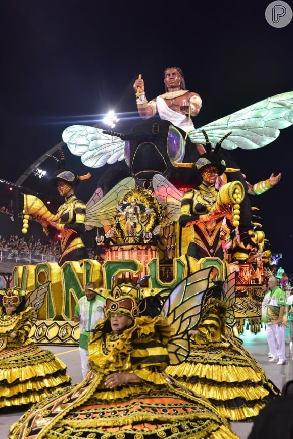 Viviane Araújo desfilou pela Mancha Verde no carnaval 2024; escola foi a 5ª colocada