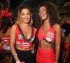 Lucy Alves e Indira Nascimento chamaram atenção ao surgirem juntas no Carnaval do Rio