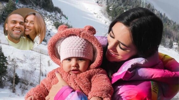 Esposa de Daniel Alves, Joana Sanz interage com Bruna Biancardi em foto junto da filha com Neymar após ajuda financeira