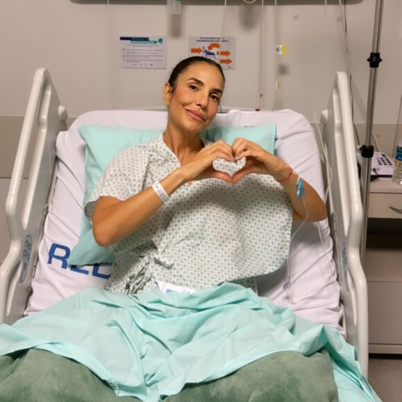 Ivete Sangalo foi internada em um hospital após o Carnaval por conta de uma pneumonia