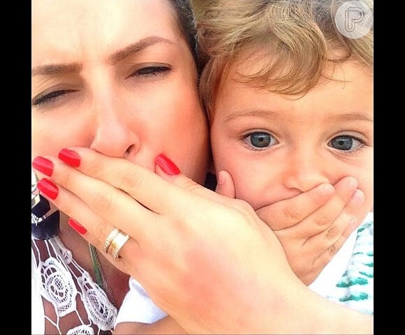 Além de Davi Claudia Leitte também é mãe do caçula Rafael, de 2 anos