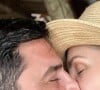 Ana Hickmann e Edu Guedes postaram foto de beijo na web