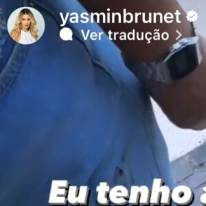 Fã tatua iniciais do nome de Yasmin Brunet no braço e deixa ex-BBB surpresa em encontro: 'Que maluquice'