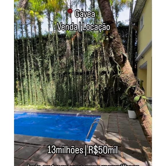 Casa de luxo de Gloria Maria tem nove quartos, piscina, ateliê, garagem para cinco carros, sala de jantar, academia e mais