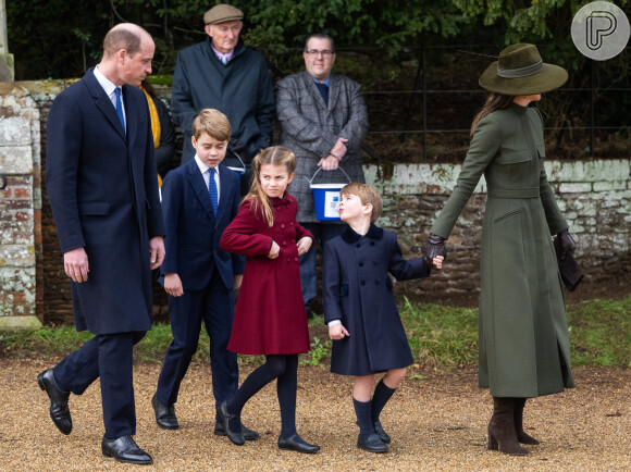 Kate Middleton e Príncipe William são pais de George, Louis e Charlotte