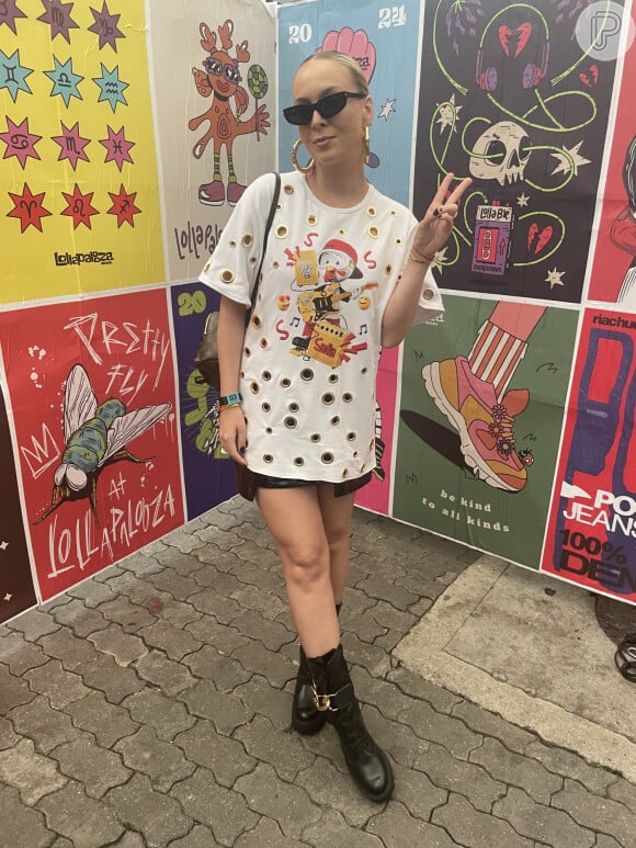 Famosos esbanjam estilo em seus looks do primeiro dia do Lollapalooza 2024