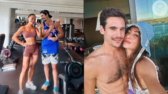 Sabrina Sato e Nicolas Prattes dividem treino intenso e foto do casal encanta fãs