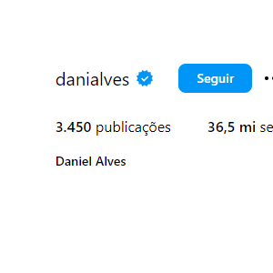 Daniel Alves limpa Instagram após sair da prisão