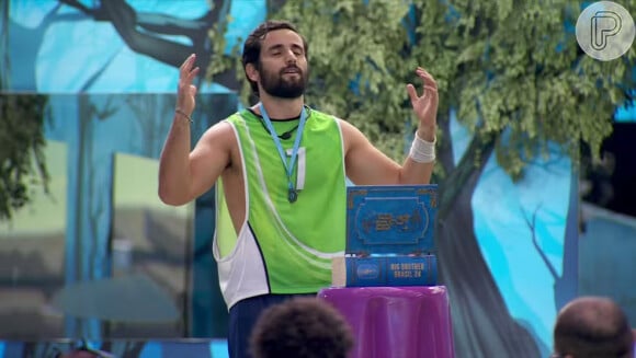 'BBB 24': Matteus venceu a prova do anjo nesta sexta-feira (29) e ganhou uma imunidade