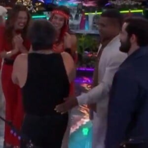 Paulo Ricardo ignora Davi em festa do 'BBB 24'