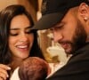 Neymar e Bruna Biancardi comemoraram os 6 meses da filha, Mavie