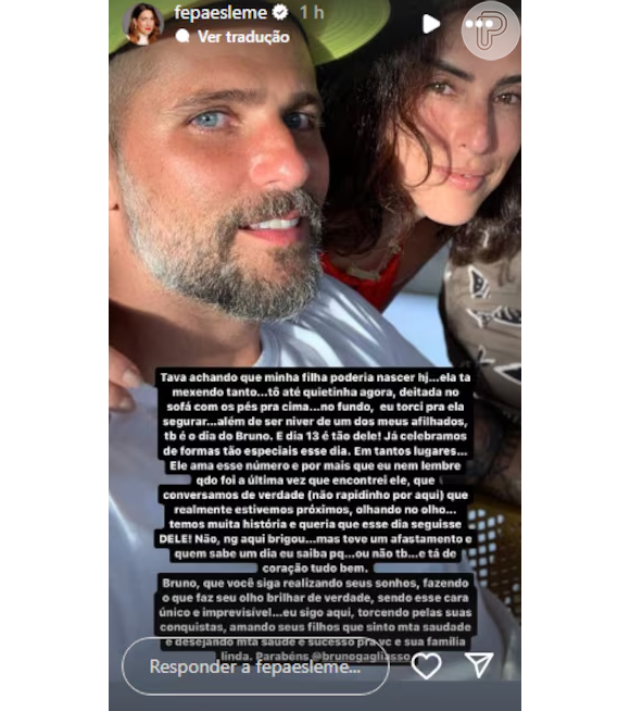 Bruno Gagliasso e Fernanda Paes Leme não são mais amigos? Apresentadora dá detalhes da atual relação com ator; veja!