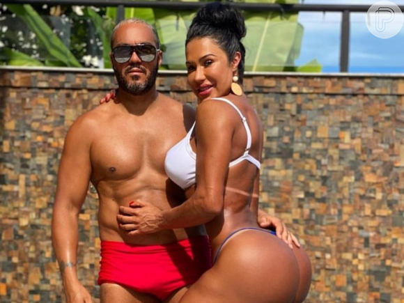 O cantor Belo ganhou músculos e emagreceu no casamento com Gracyanne Barbosa