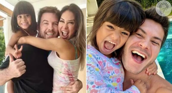 Filha de Maíra Cardi com Arthur Aguiar é maquiada por Thiago Nigro, chama empresário de 'papai' e divide opiniões: 'Desnecessário'
