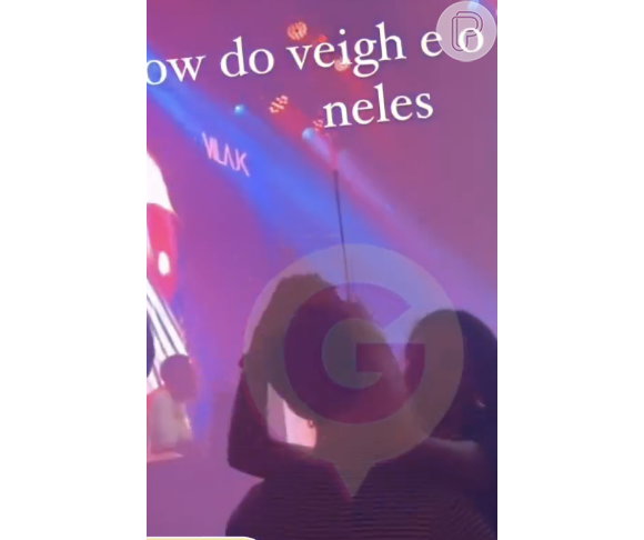 Em vídeo, é possível ver Bruna Marquezine e João Guilherme agarrados durante show do cantor Veigh