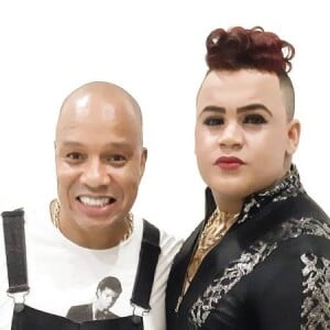 Anderson teve um relacionamento polêmico com a cantora e dançarina trans MC Maylon