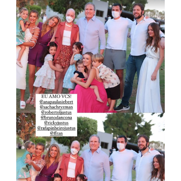 Já neste sábado (18), Roberto Justus e Ana Paula Siebert reuniram familiares, amigos e famosos em uma festa luxuosa no interior de São Paulo
