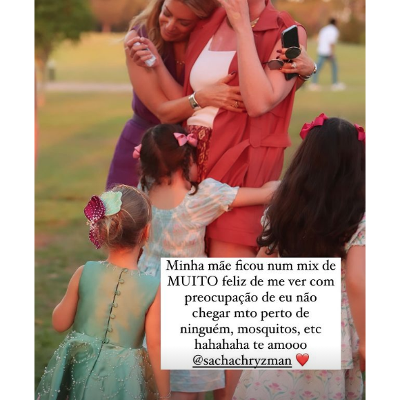 Nas redes sociais, Fabiana Justus emocionou seus seguidores com fotos lindíssimas de seu reencontro com a família