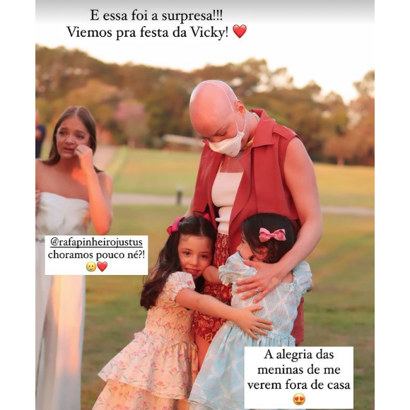 Festa de aniversário de Vicky contou com a presença surpresa de Fabiana Justus