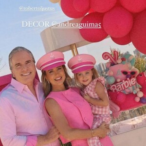 Na última sexta-feira (17), Vicky ganhou uma festinha intimista com o tema da Barbie