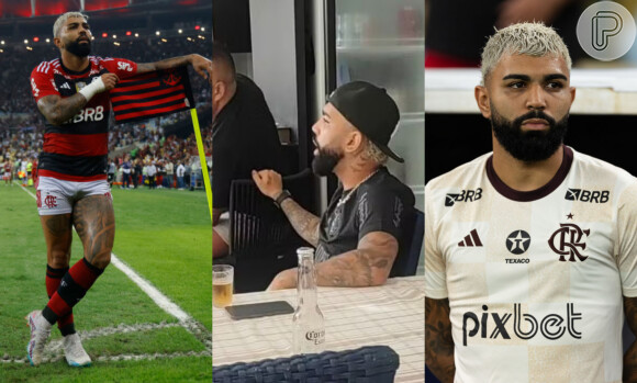 Gabigol estava entre amigos quando uma foto sua, com a camisa do Corinthians, viralizou