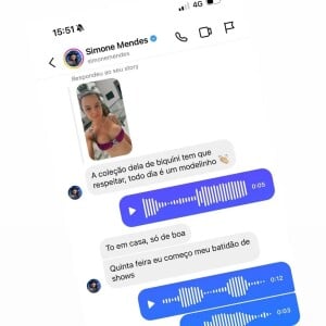 Maiara expôs suas conversas com Simone Mendes e as provocações feitas pela irmã de Simaria