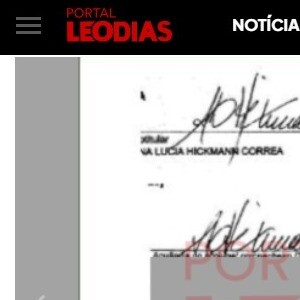 Assinaturas de Ana Hickmann que teriam sido falsificadas. Imagens foram divulgadas por Leo Dias