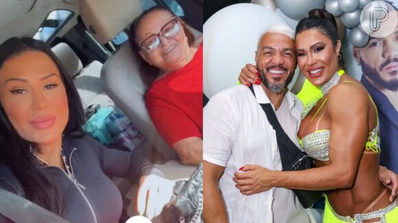 Gracyanne Barbosa explica relação com mãe de Belo: 'Sempre vai ser minha sogra'