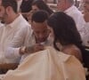 Neymar e Bruna Biancardi mostraram fotos inéditas do batizado de Mavie