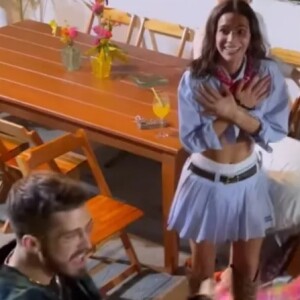 Na festa junina de 2023, Bruna Marquezine e João Guilherme já estavam juntos