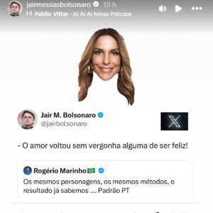 Jair Bolsonaro usou uma música de Pabllo Vittar em sua rede social