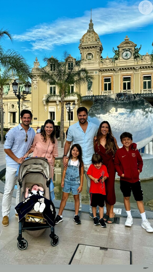 Filho de Rebeca Abravanel e Alexandre Pato, Benjamin apareceu no Instagram de Patricia Abravanel
