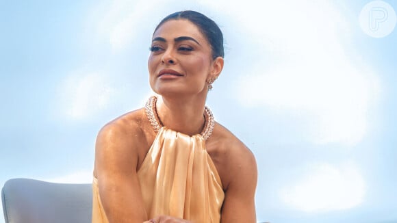 Juliana Paes, a Liana, no lançamento de Pedaço de Mim, da Netflix