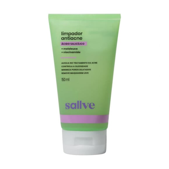 Limpador Antiacne com ácido salicílico, Sallve
 