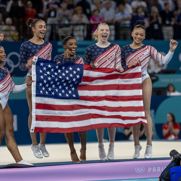 Simone Biles venceu a final por equipes nas Olimpíadas de Paris 2024